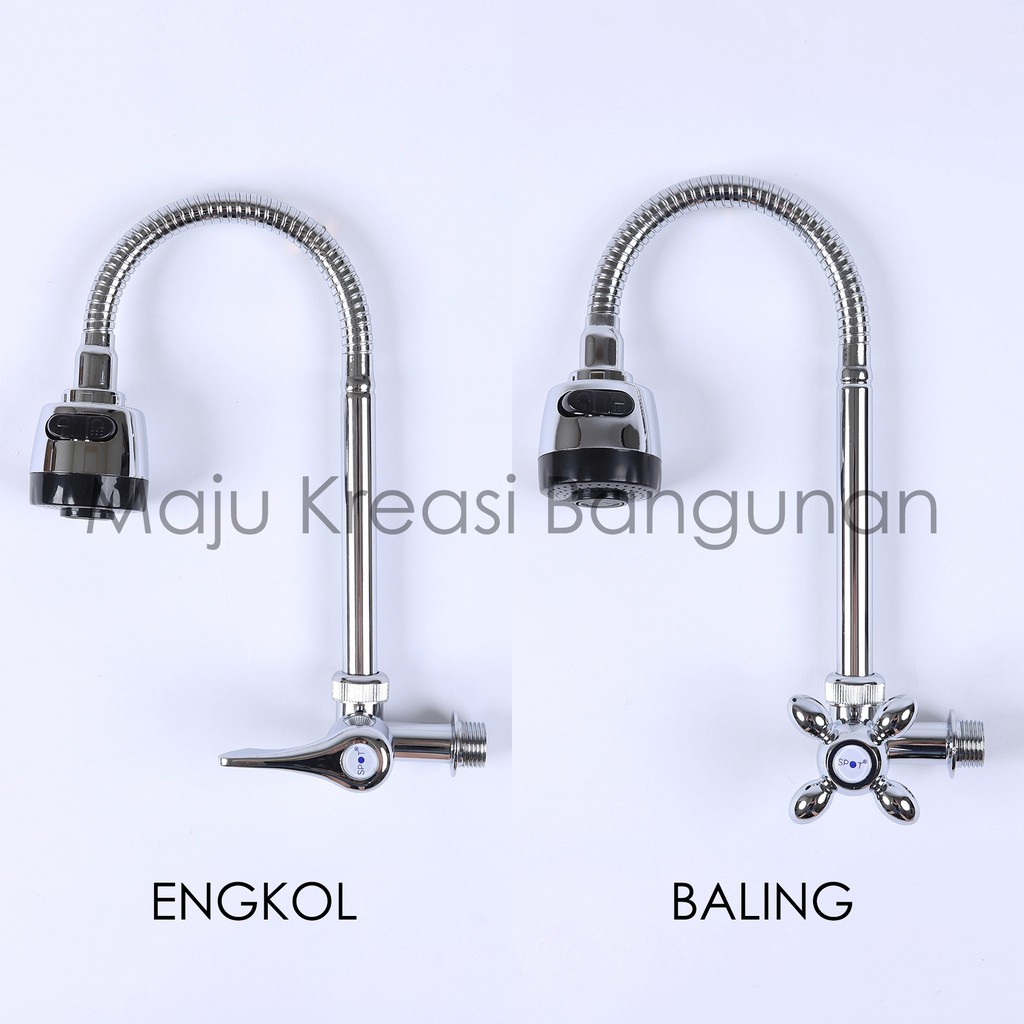 TERMURAH Kran Angsa Fleksibel Kepala On Off Cuci Piring Keran Sink Stainless Stanlis Dapur Grosir