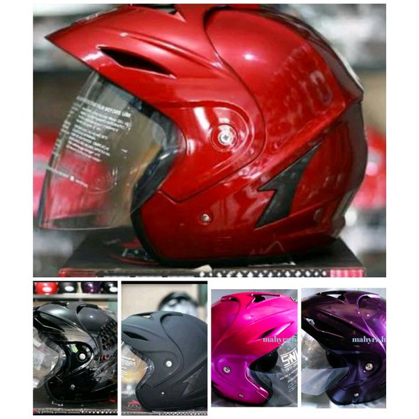 Helm Dewasa Ukuran JUMBO XL XXL Warna Biru Tua