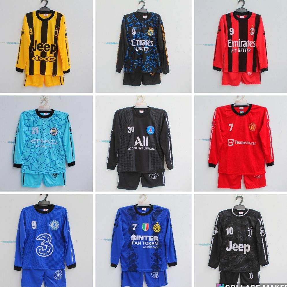 SETELAN BAJU BOLA KIPER/BAJU BOLA KIPER MAN CITY BAJU FUTSAL ANAK TERLARISS...,,,,,