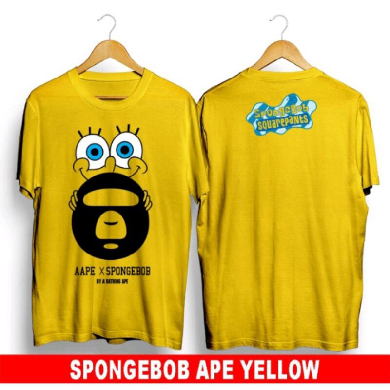 kaos terbaru baju anime Spongebob lucu keren kaos pria wanita remaja dewasa anak kaos termurah masa 