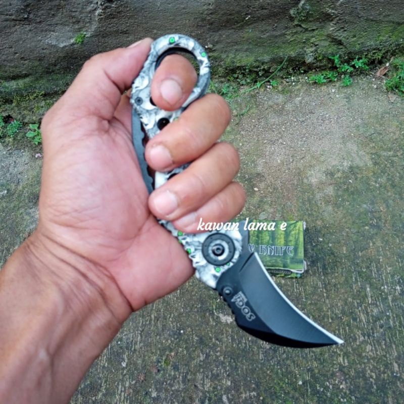 PisauLipat Kerambit P655_2 Bushcraft survival kit