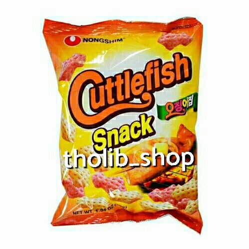 

nongshim cuttlefish snack - makanan ringan korea rasa cumi 55 gr