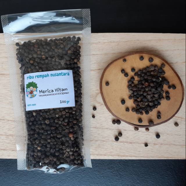 

100gr - 500gr Lada Hitam Utuh / Merica Hitam Butir / Black Pepper