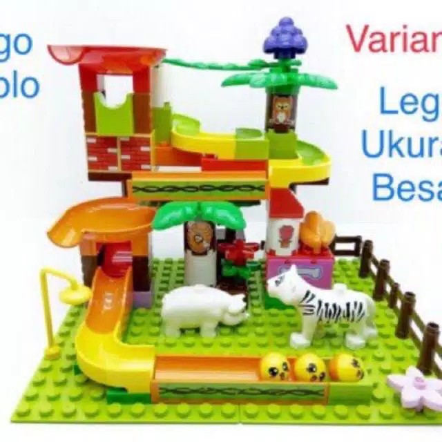 [JUALSEMUA18](8016)]Mainan Balok Susun Duplo dan Mini set Lengkap /Mainan edukasi/ Mainan kesabaran