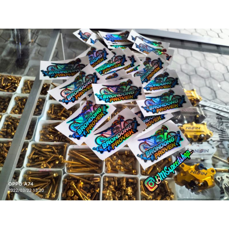 

stiker hologram BRONDONG PROYEK