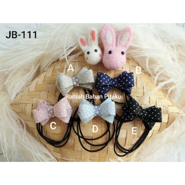 (JB-111) KARET PITA KAKU KOREA POLKADOT, SIAP PAKAI, HARGA per-BIJI