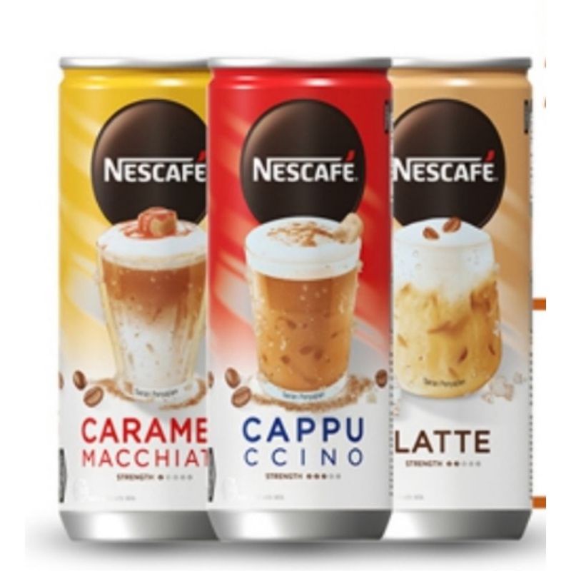 

NESCAFE KALENG 220 ML KOPI MINUMAN KALENG CAPPUCHINO LATTE CARAMEL