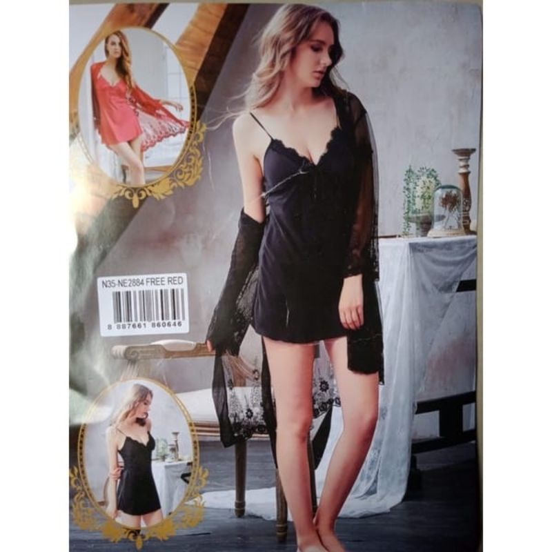 Sorella Kimono Sexy Lingerie Mewah