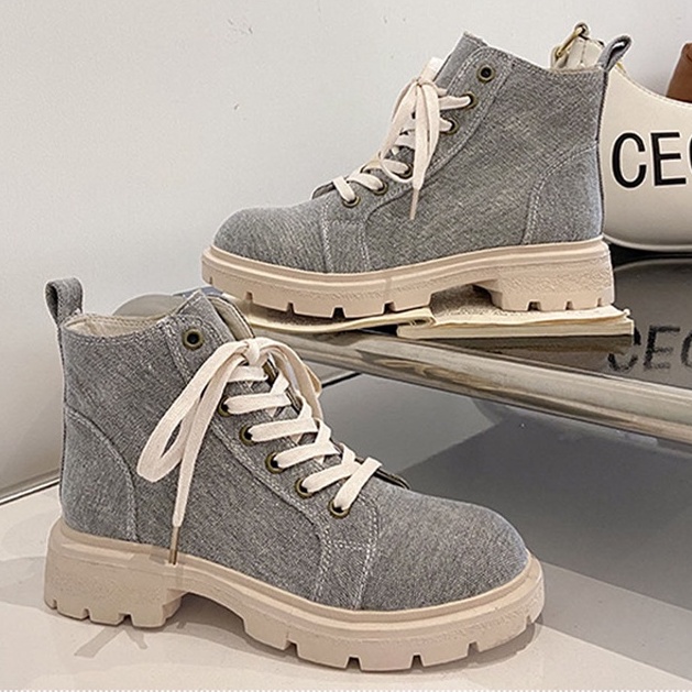 [ ORIGINAL IMPORT ] Sepatu Boots Korea Wanita Import Boots Jeans Premium Quality SI 159