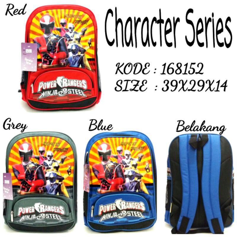 TAS ANAK COWOK POWER RANGERS CHARACTER SERIES 168153