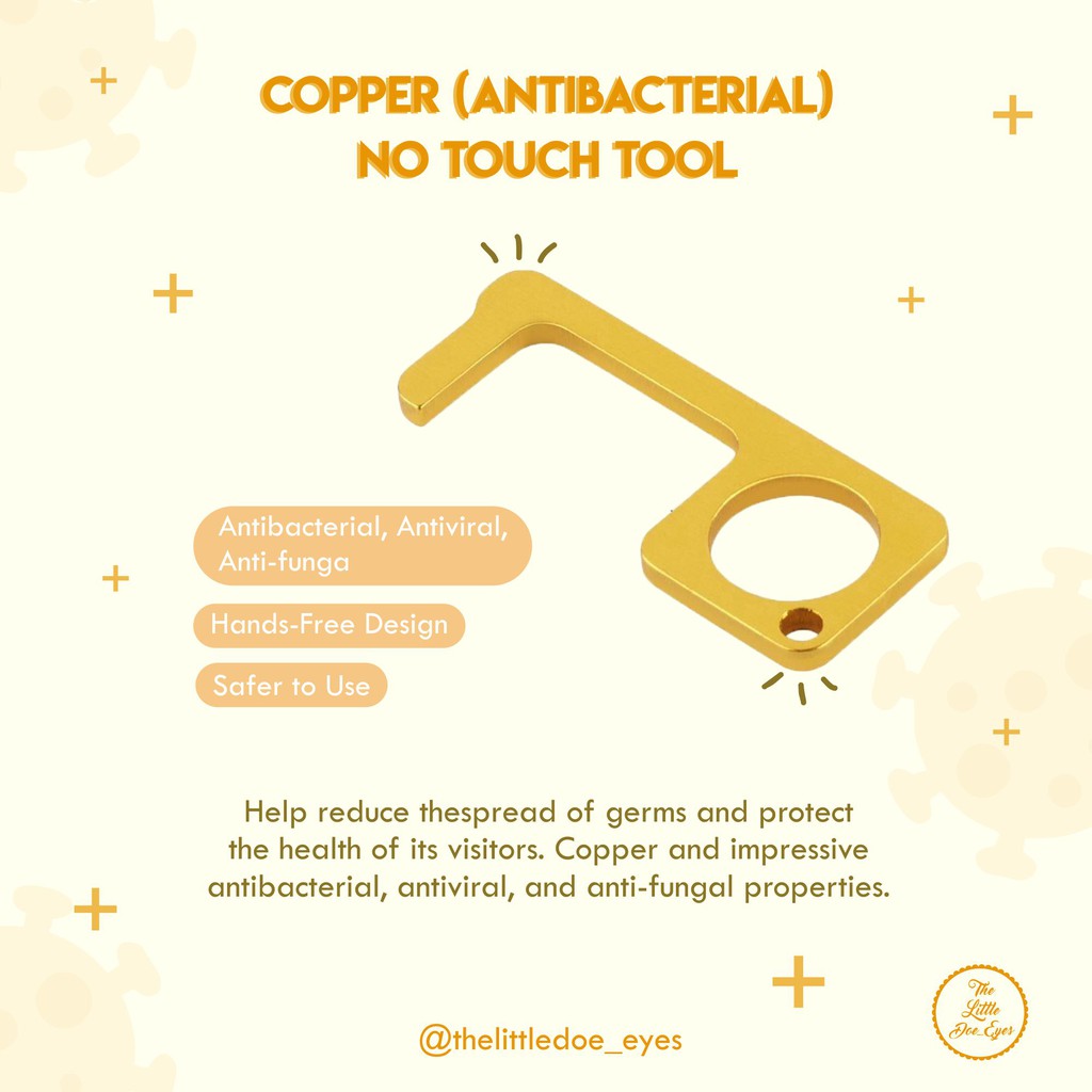 [READY] Copper (Antibacterial) No Touch Tool