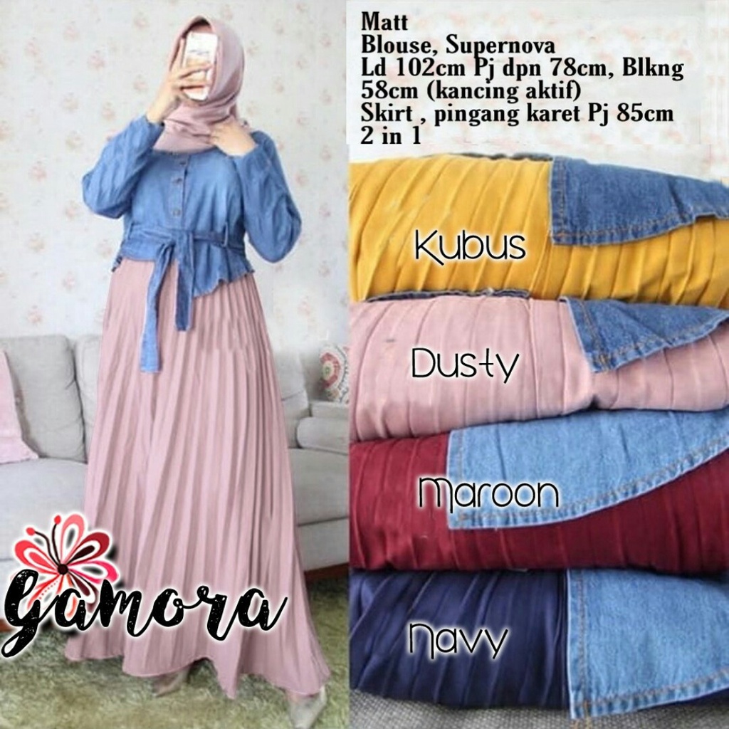 Baju Setelan Wanita Terbaru 2022 Viral / 2in1 Set Gamora - Oneset Realpict Wanita Kekinian BISA [COD