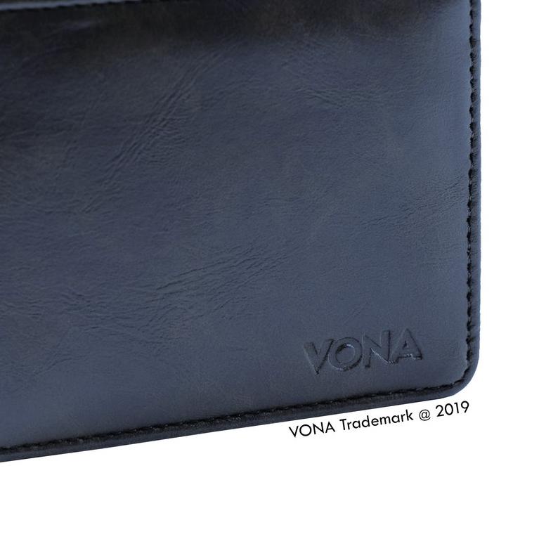 ➷ VONA Dompet Pria Kulit Pu - Jet ♦