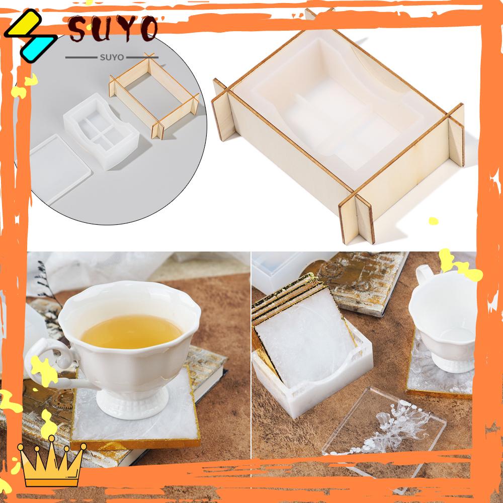 Suyou Cetakan Resin Epoksi Handmade Diy Bentuk Gelombang Asimetris Untuk Membuat Perhiasan