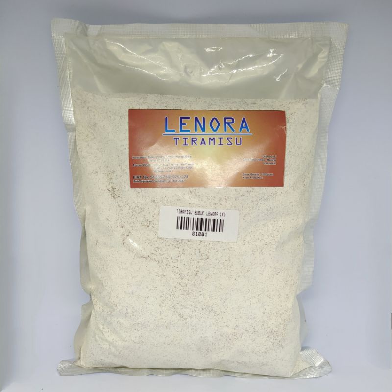 

Bubuk Lenora Tiramisu 1kg/ bubuk minuman / bubuk pop ice / bubuk milkshake/ minuman kekinian