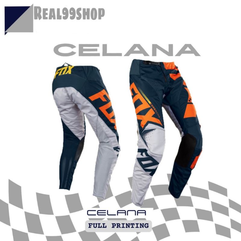 Bawahan Olahraga Motocross celana cross trail Adventure Motif printing sublim