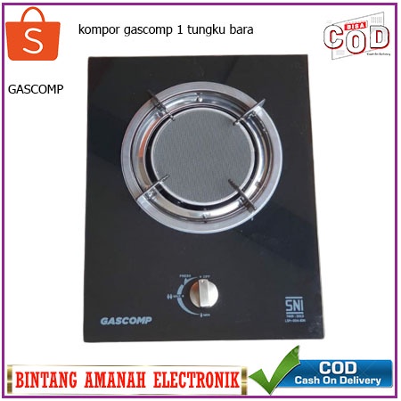 Kompor Kaca Tanam 1 Tungku Bara / Kompor Gas Kaca Tanam 1 Tungku Infrared Bara