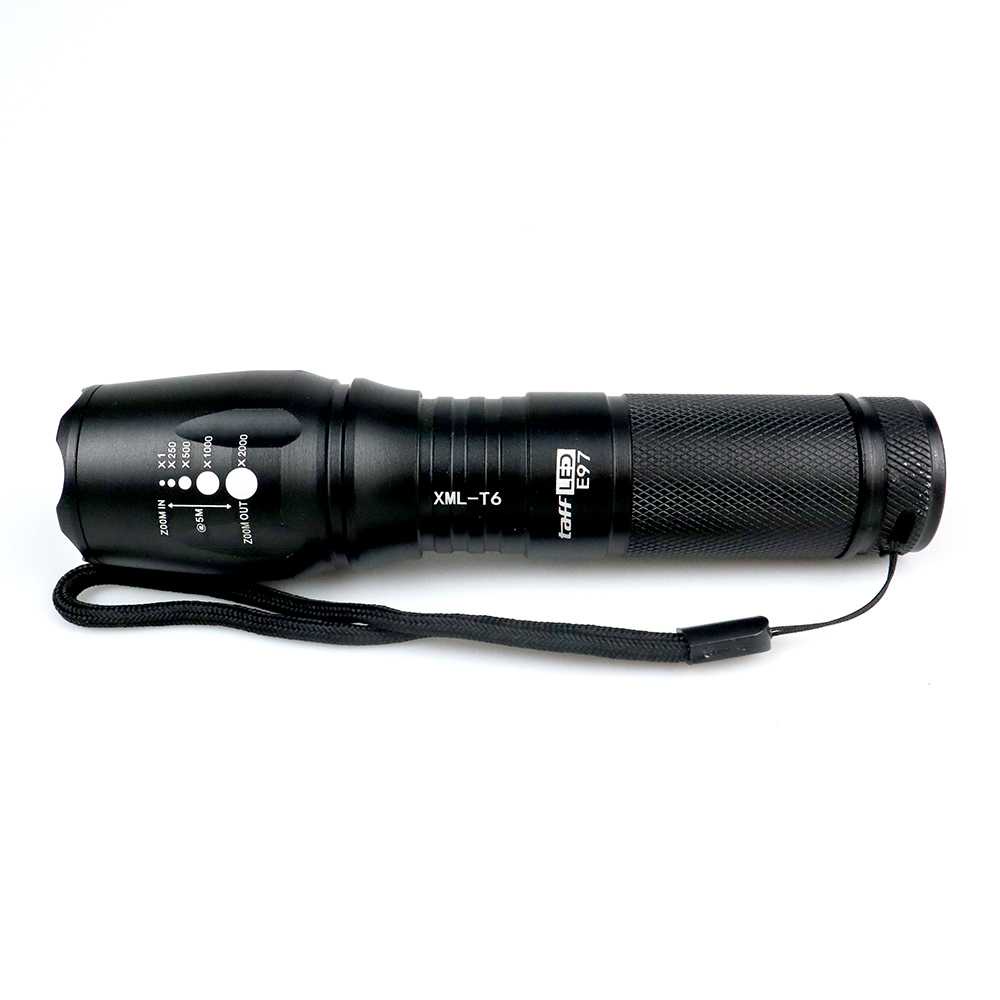 Senter Tactical XML-T6 3000 Lm+Baterai+Charger+Box-E97