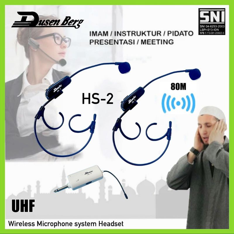 Mic imam Bando 2 Wireless DUSENBERG HS 2 , Connect Amplifier Toa