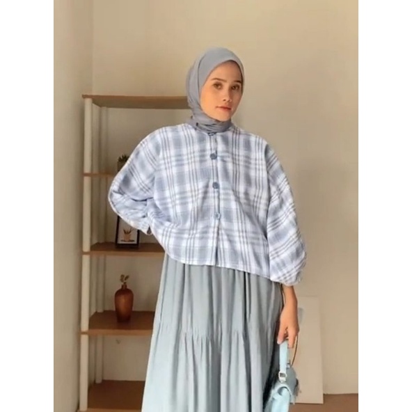 KEMEJA TAMARA BATWING FLANEL OUTER