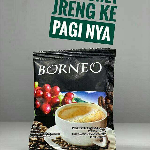 

BORNEO KOPI INSTAN - KOPI SERBUK AMBOOOYYY. STAMINA. EKSTRA TENAGA. RAHASIA ISTRI SUMRINGAH