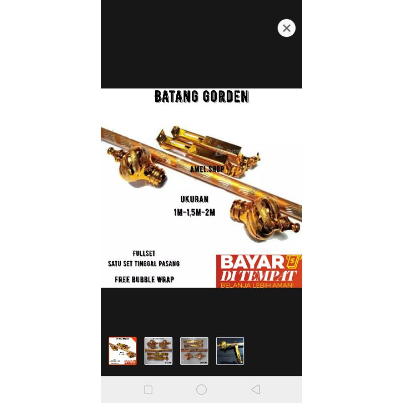 BATANG GORDEN FULL SET TIANG GORDEN FULL SET 50 CM 100 CM 200 CM