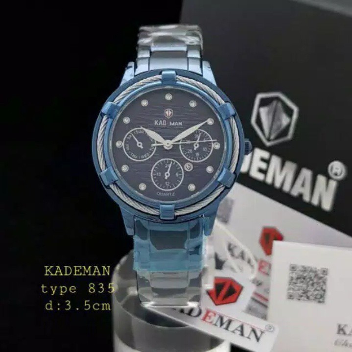 Jam wanita Kademan 835 original tahan air