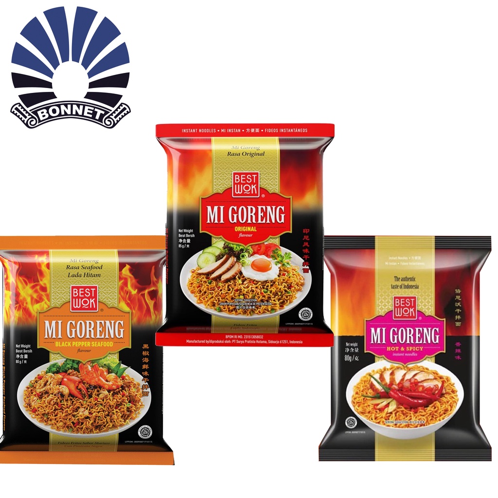 

Mi goreng BEST WOK Original / Blackpaper / Hot Spicy 85gr