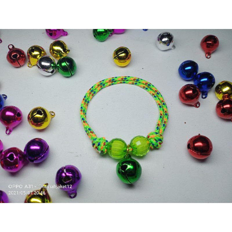 kalung kucing Prusik hijau neon 2500