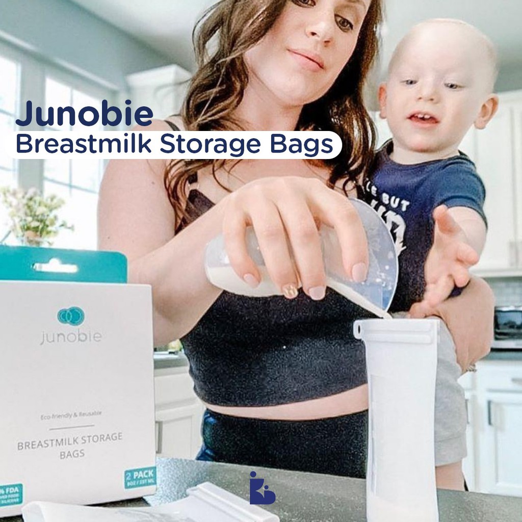Junobie Breastmilk Storage Bags 237ml (4pack) | Tas Penyimpanan ASI