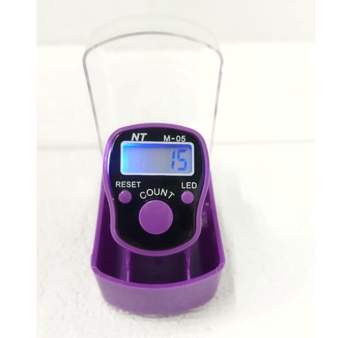 ✧YUKSHOPING✧ Alat Hitung Digital Led Tasbih Jari Counter Tally Tasbeh Ibadah Mini Import Murah Elektronik Mini R487-UNGU