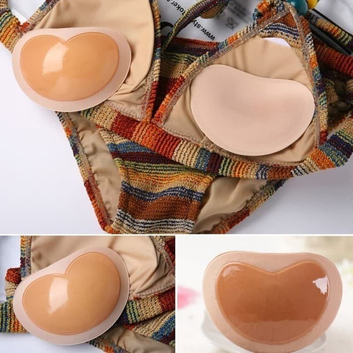 cd 254Busa Tambahan BH Bra Pad Sponge Removable Busa Push Up Bikini Insert - Hitam