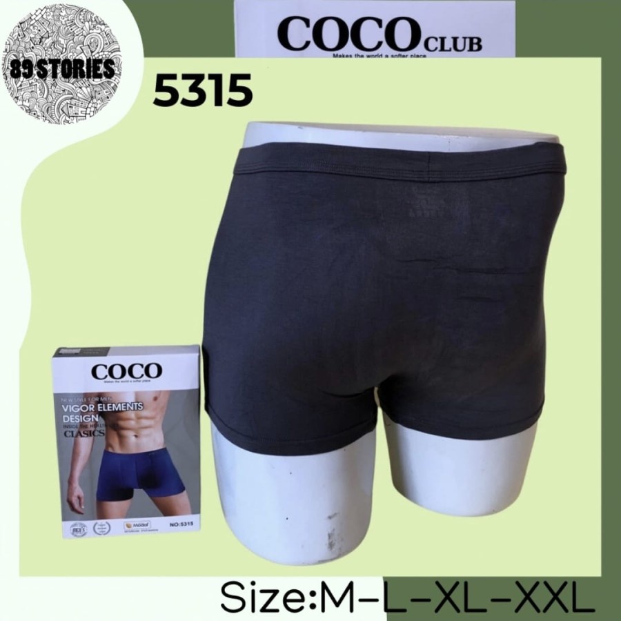 ISI 2 Celana Boxer / Celana Dalam / Celana Boxer Pria Coco - 5315