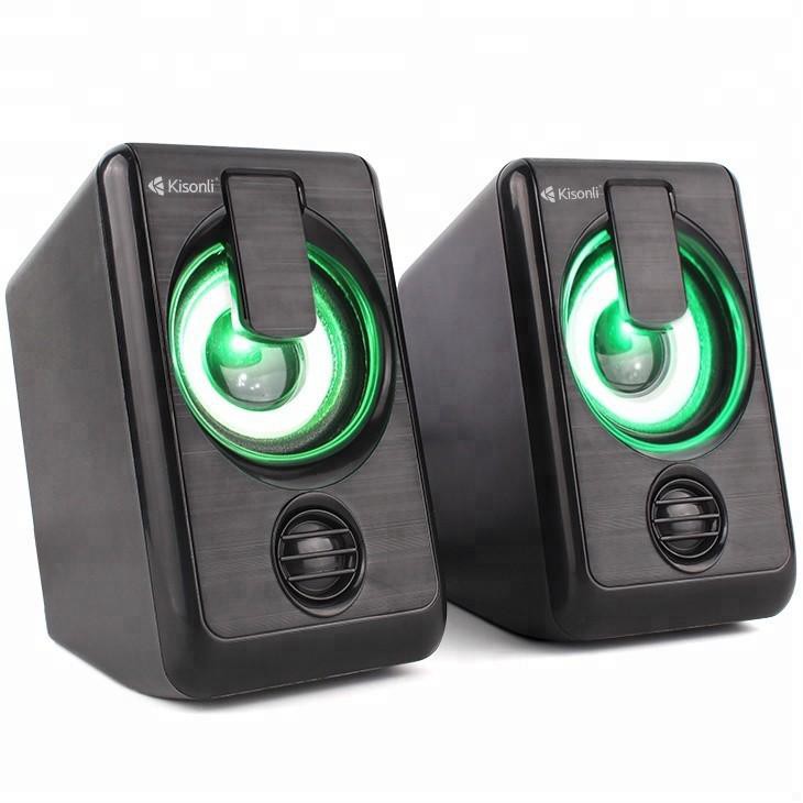 KISONLI – L1010 USB POWERED MINI COMPUTER SPEAKER WITH LED LIGHT