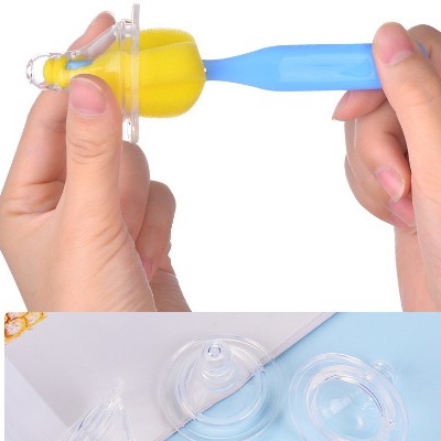 PEMBERSIH DOT BAYI / SIKAT DOT BAYI /SIKAT DOT BERBAHAN SPONGE UNTUK PEMBERSIH BOTOL BAYI