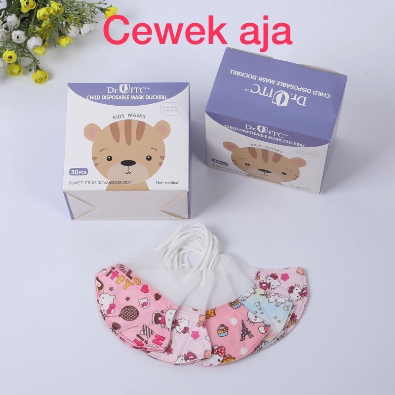 Masker Duckbill Anak Mix Motif