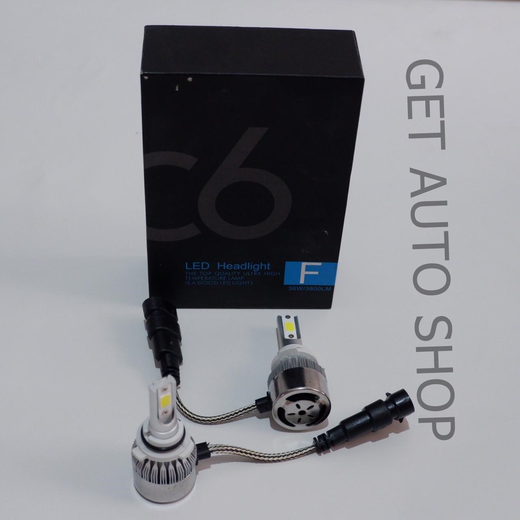 Lampu LED Mobil Turbo C6 - Socket HB3 9005 Super Bright - Putih GSTORE