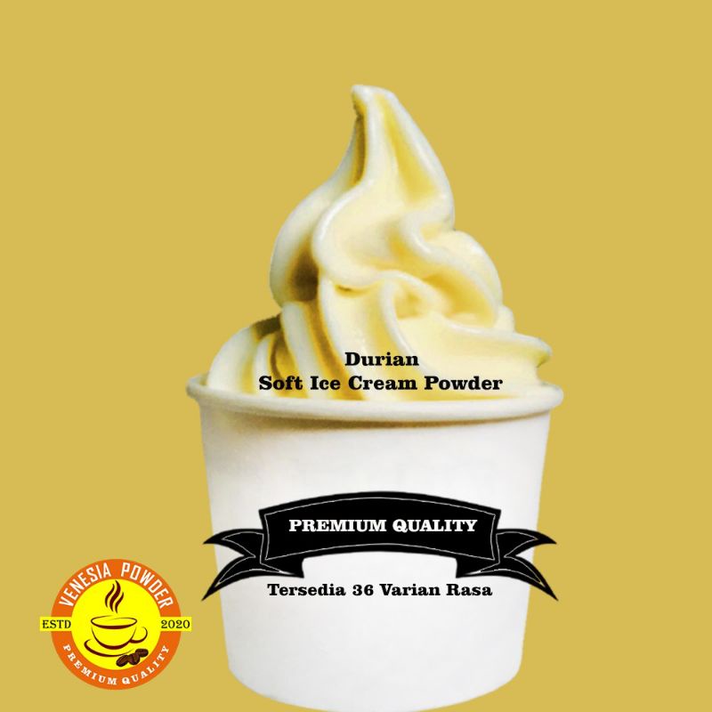 

SOFT ICE CREAM RASA DURIAN BEST SELLER - BUBUK ES KRIM DURIAN BEST SELLER - BUBUK ES KRIM