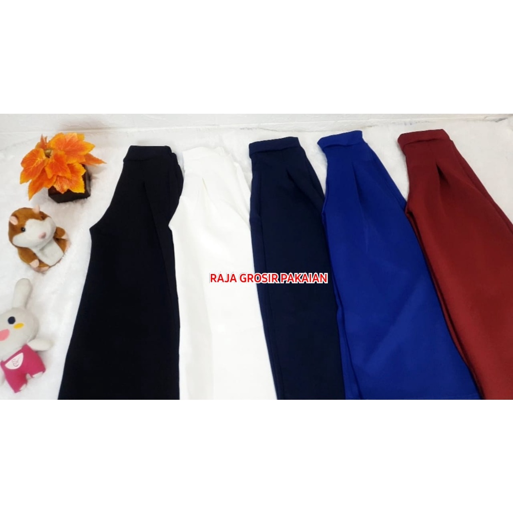 Celana Kulot Panjang Polos Anak Usia 2-9 Thn Scuba Premium / Size S-M-L-XL / Bisa Pilih Warna