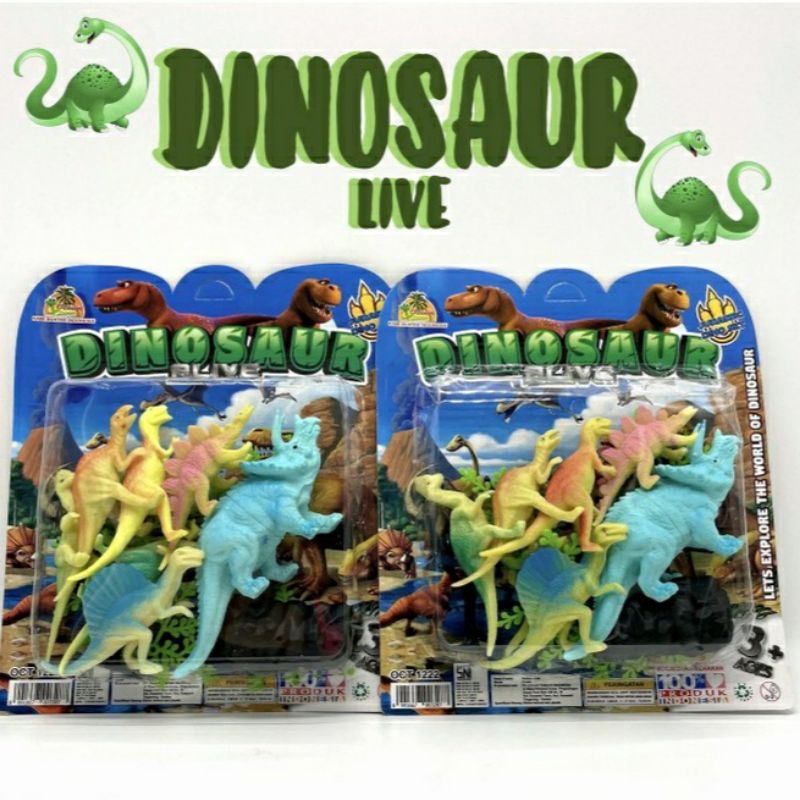 Mainan dinosaurus/mainan set dinosaurus karet