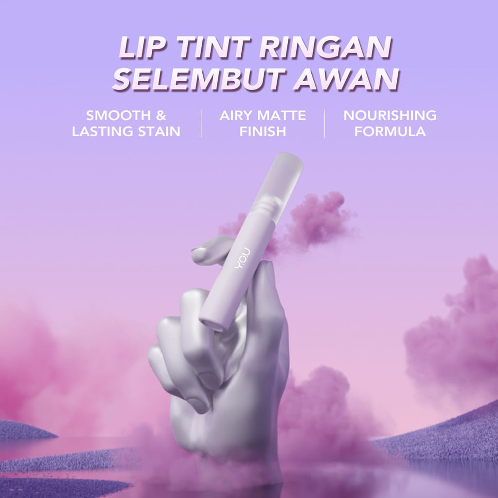 NEW LIP TINT YOU! YOU Cloud Touch Fixing Tint Original Tahan Lama