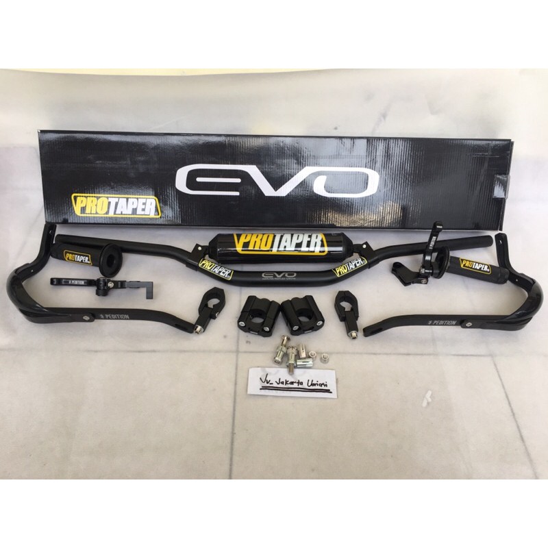 paket stang fatbar protaper tipe low & handel expedition plus handgrip protaper raiser & busa fuzion