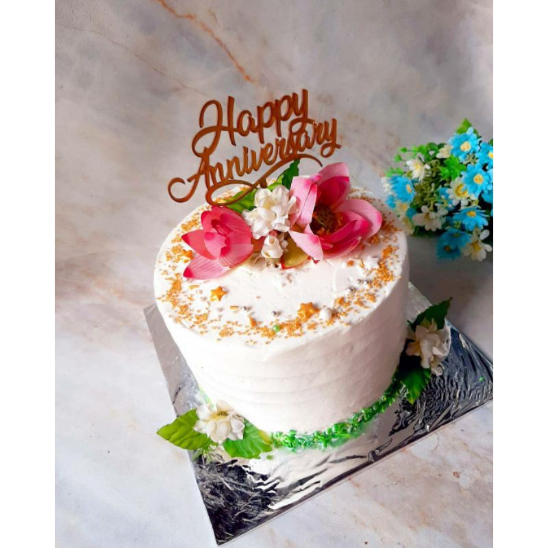 Jual KUE ANNIVERSARY / ANNIVERSARY CAKE SIMPLE Shopee Indonesia