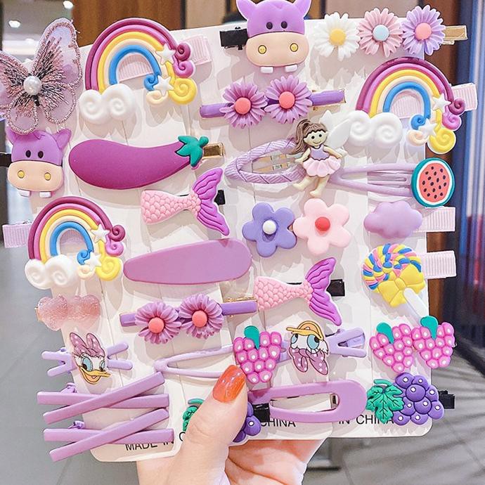 NEW  JP20-14PCS/SET Jepit Jepitan Rambut Anak Perempuan Korea [KODE 967]