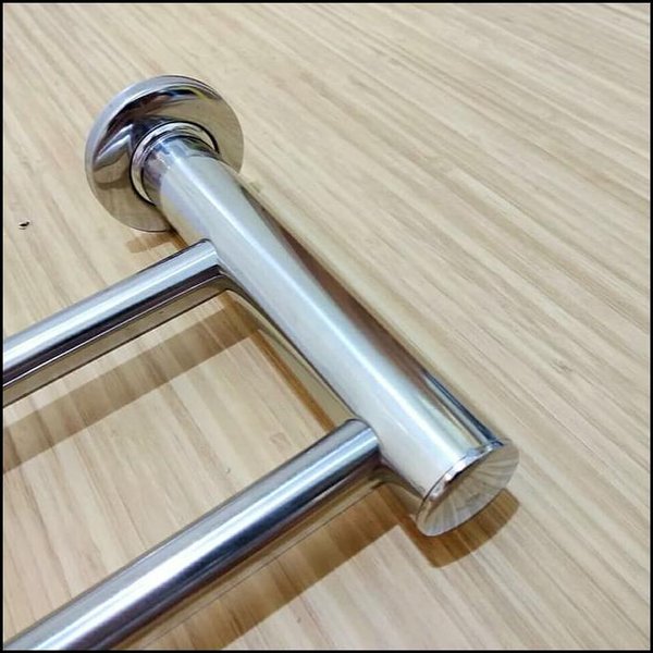 Towel Hanger Stainless Steel 65 cm Gantungan Handuk Baju 2 Bar