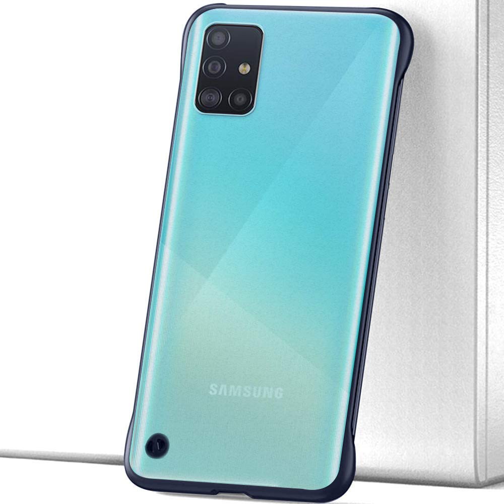 Samsung A71  Case Frameless Transparant Stand ring