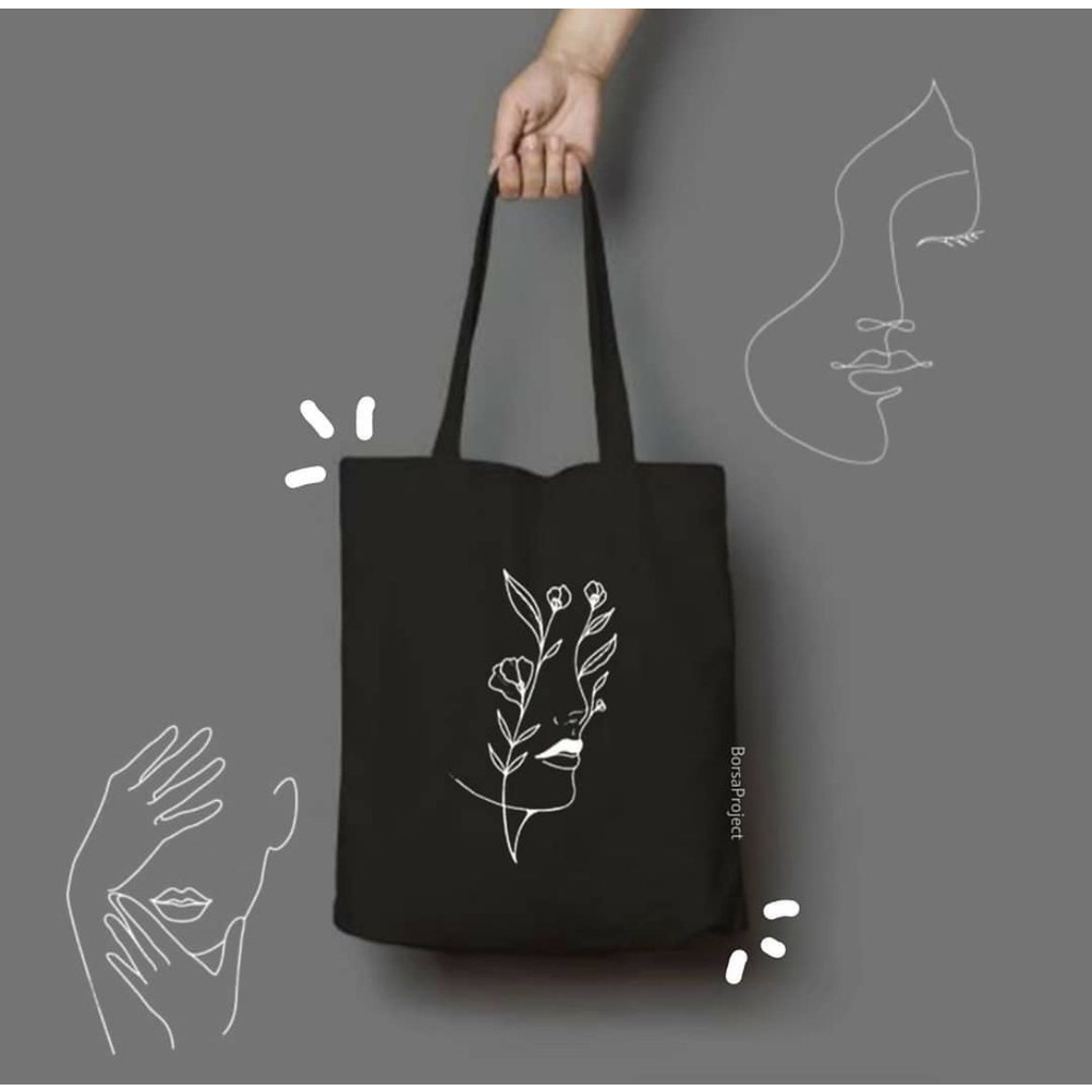 PROMO 10.10 - [RESLETING+MUAT LAPTOP] FLOWERSGIRL TOTEBAG KANVAS RESLETING | TOTEBAG KERJA, KULIAH, SEKOLAH | TOTEBAG GAYA | TOTEBAG LAPTOP | TOTEBAG HITAM | TOTEBAG CREAM  TOTEBAG UNIK | TOTEBAG NONGKI | TOTEBAG POLOS