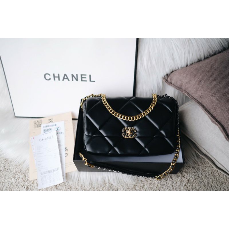 Chanel 19 Flap Bag with Box, Dustbag Kain, Receipt (Ada Barcode) - Semi Premium Authentic Mirror 1:1