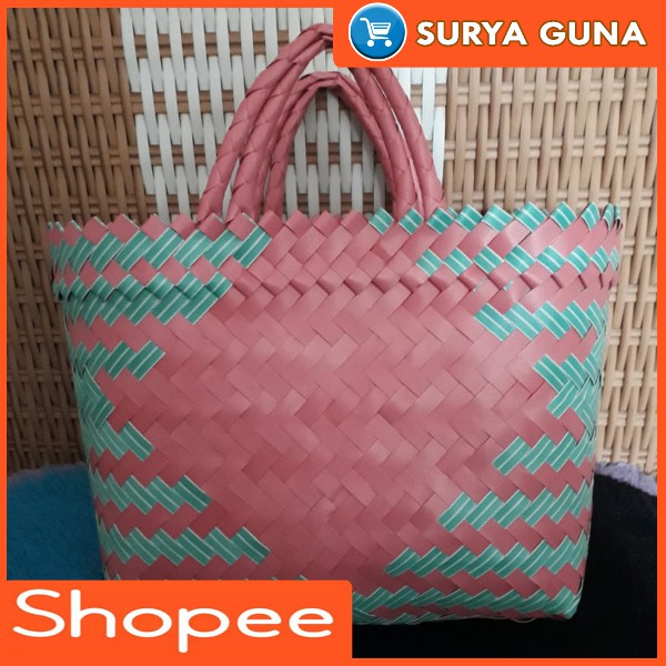 tas belanja sayuran tas anyaman buat ke pasar