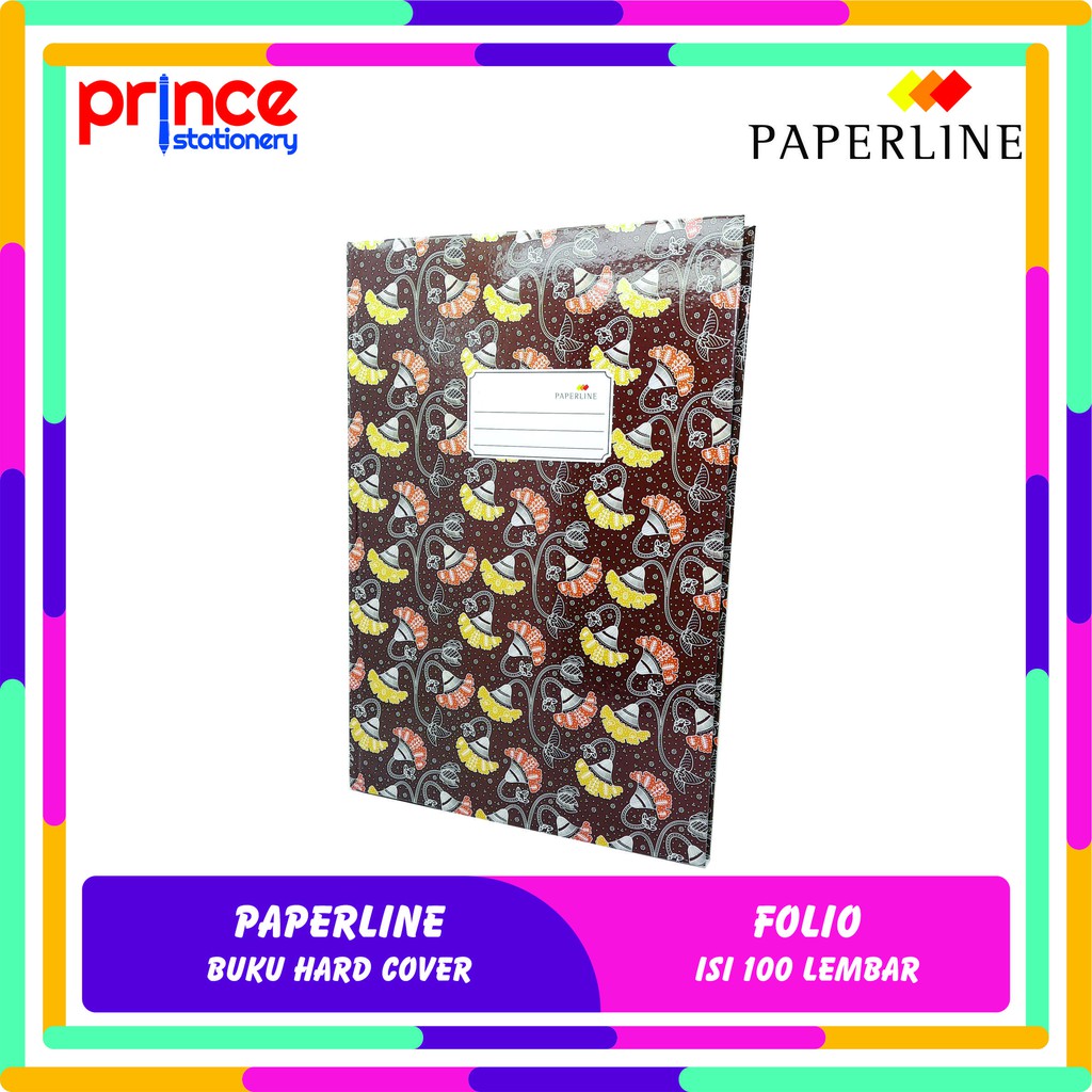 

PAPERLINE BUKU HARD COVER FOLIO ISI 100 LEMBAR